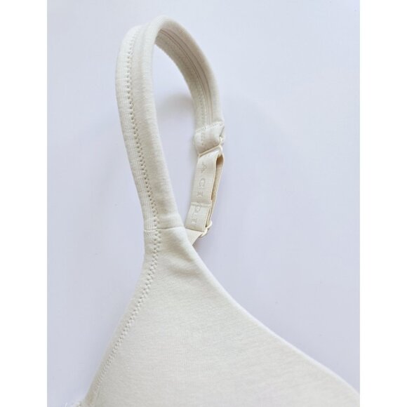 Cacique Cotton Blend Lightly Lined Underwire Beige Molded Bra 34DD - Picture 5 of 10